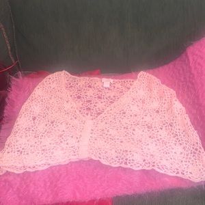Vintage lacey crochet wrap